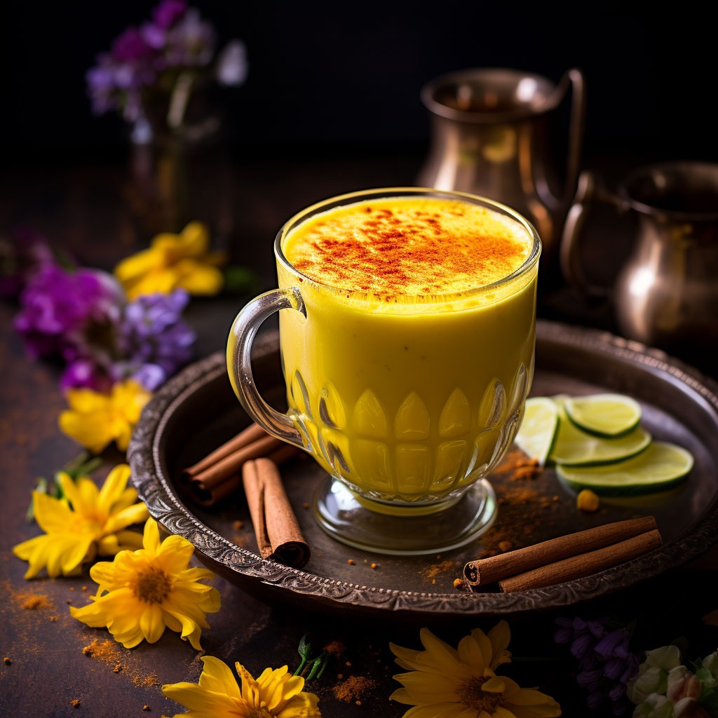 Golden Milk Drink from India