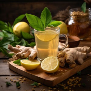 Lemon Ginger Tea Drink