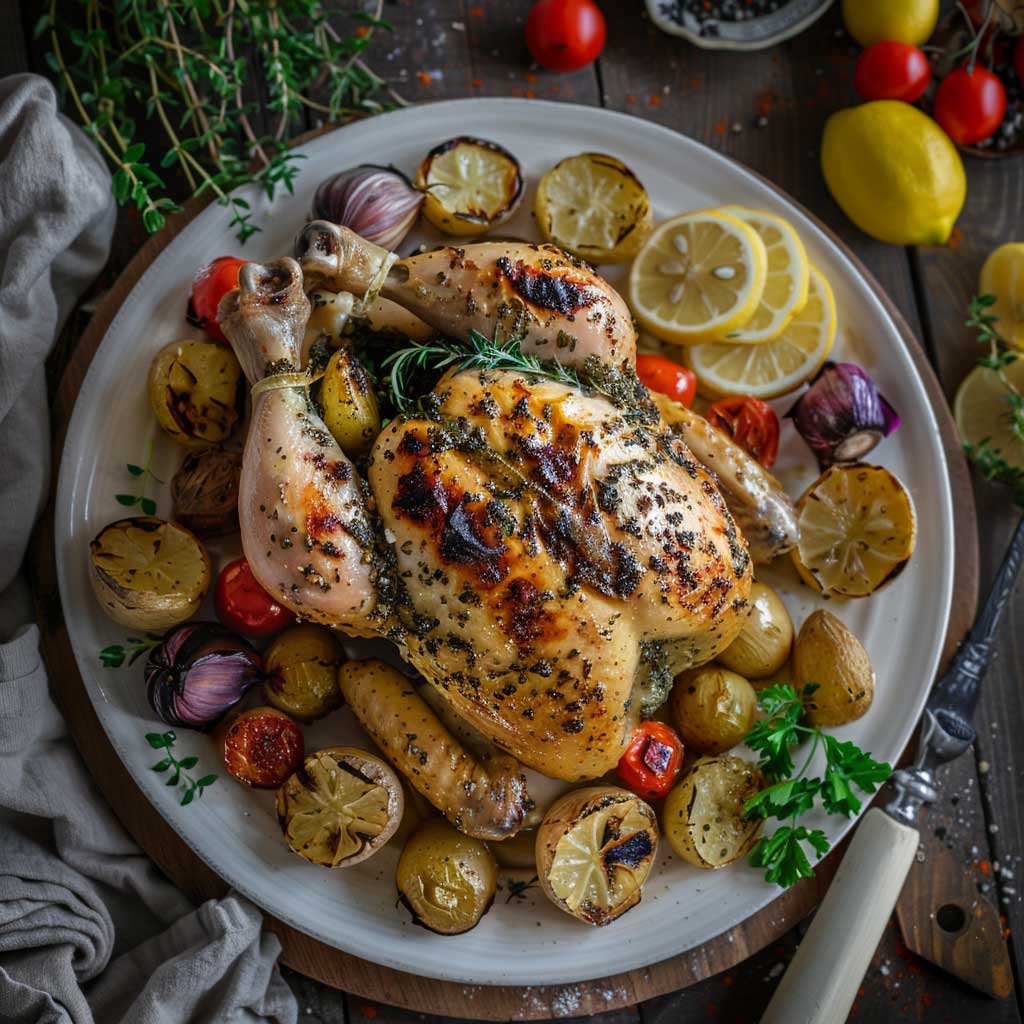 Lemon Herb Roast Chicken