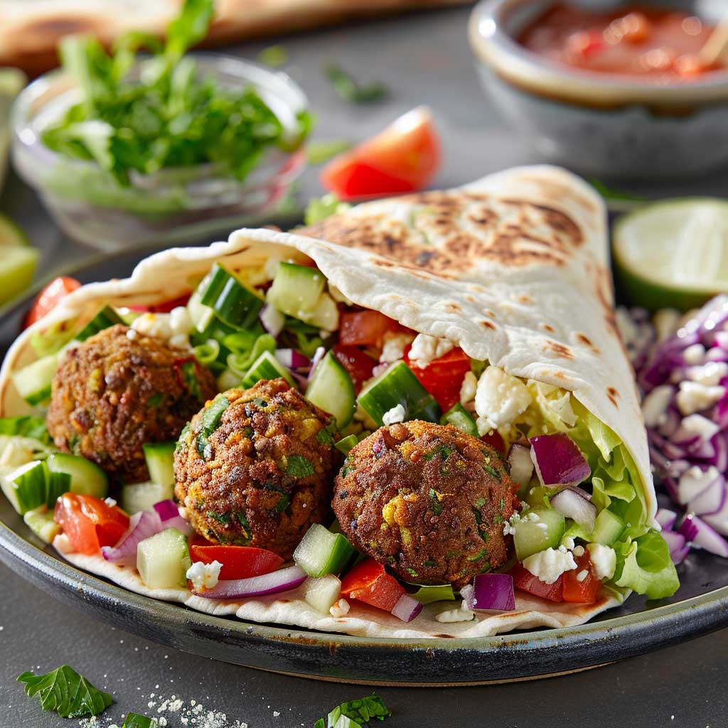 Mediterranean Falafel Wrap