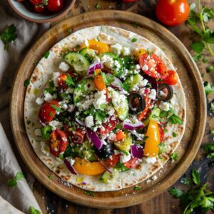 Mediterranean Veggie Wrap