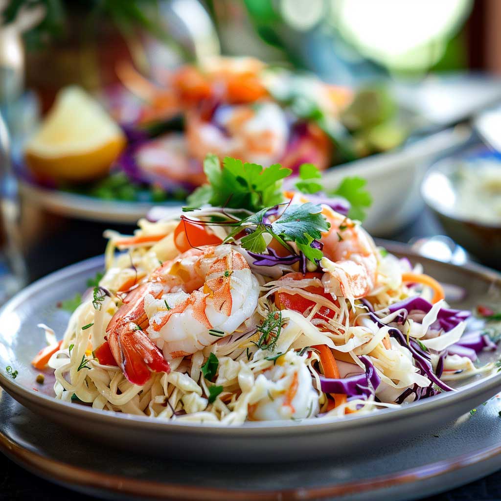 Seafood And Cabbage Salad